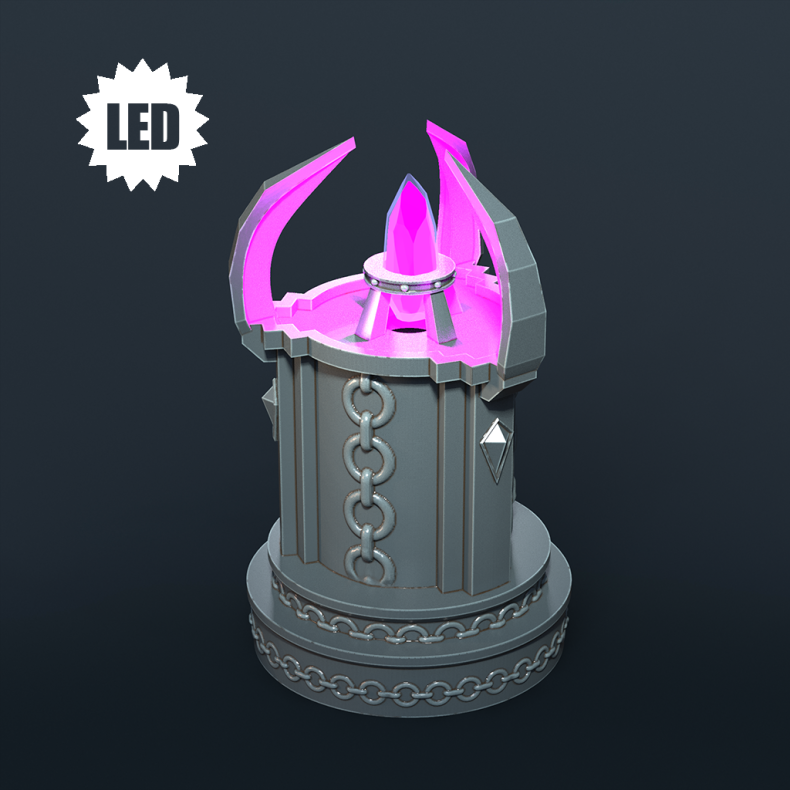 Magic Crystal  LED-Ready Resin Terrain (32mm Scale for DnD &amp; Tabletop RPGs)