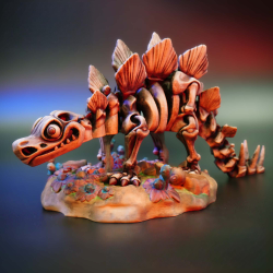 Skeleton Stegosaurus � Flexi Figur