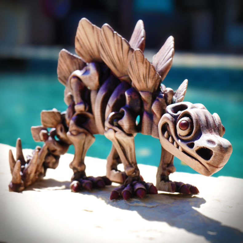 Skeleton Stegosaurus � Flexi Figur
