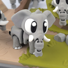 Flexi Elephant � Fleksibel Elefantfigur