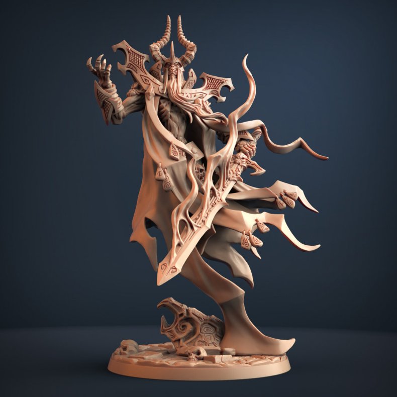 King Skutagaard  The Lich Lord | Epic Draugr Overlord Miniature (Boss Monster)