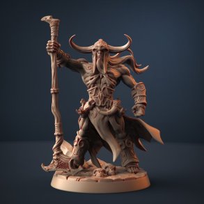 Darkness of the Lich Lord - Baldur the Cursed Champion (Undead Draugr Miniature)