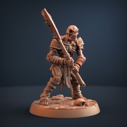 Skutagaard Draugar - Darkness of the Lich Lord Modular (C) | Undead Warrior 3D Printable Miniature