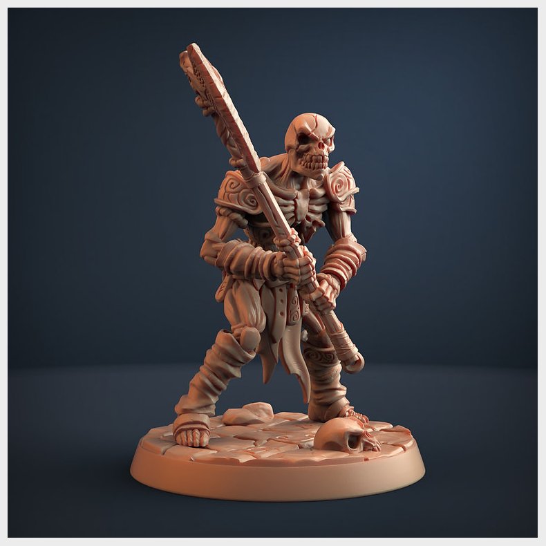 Skutagaard Draugar  Darkness of the Lich Lord Modular (C) | Undead Warrior 3D Printable Miniature