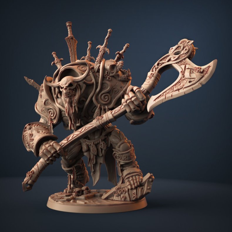Thane Hulgrof the Drowned  Modular Draugr Hero | Epic Boss Miniature