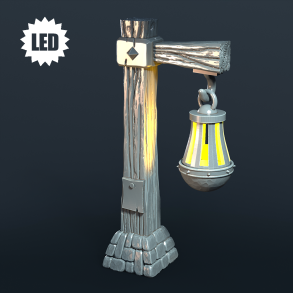 Hanging Brazier Post - LED Resin Terrain (32mm Scale)