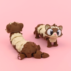 Flexi Ferret � Fleksibel Mini Figur (ca. 10 cm)