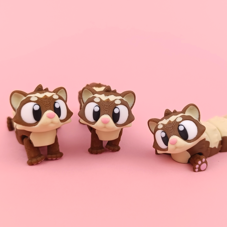 Flexi Ferret � Fleksibel Mini Figur (ca. 10 cm)