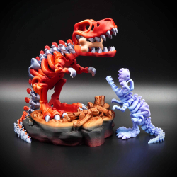 Skeleton T-Rex � Fleksibel Skeletfigur (24 cm)