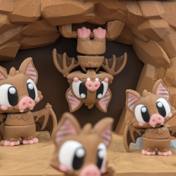 Flexi Bat � s�d flexi figur med flagermusdesign