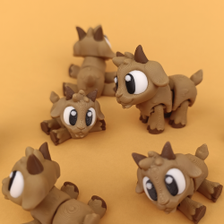 Flexi Goat � Charmerende Ged Figur med Fleksibelt Leddesign