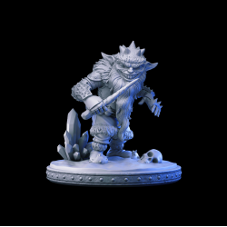 Snow Goblin A - Ice Realm Raider Miniature