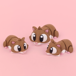 Flexi Hamster � Fleksibel Mini Figur (ca. 7 cm)