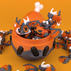 Halloween Mini Dragon � Flexi figur med detaljer