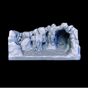 Ice Cavern - 3D Printed Fantasy Cave Terrain for RPG & Wargames
