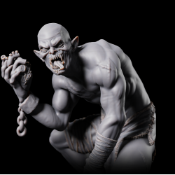 Ghoul A - Flesh-Eating Undead Miniature