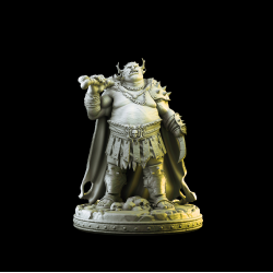 Ogre Lord - 3D Printed Fantasy Miniature for Tabletop RPG &amp; Wargames