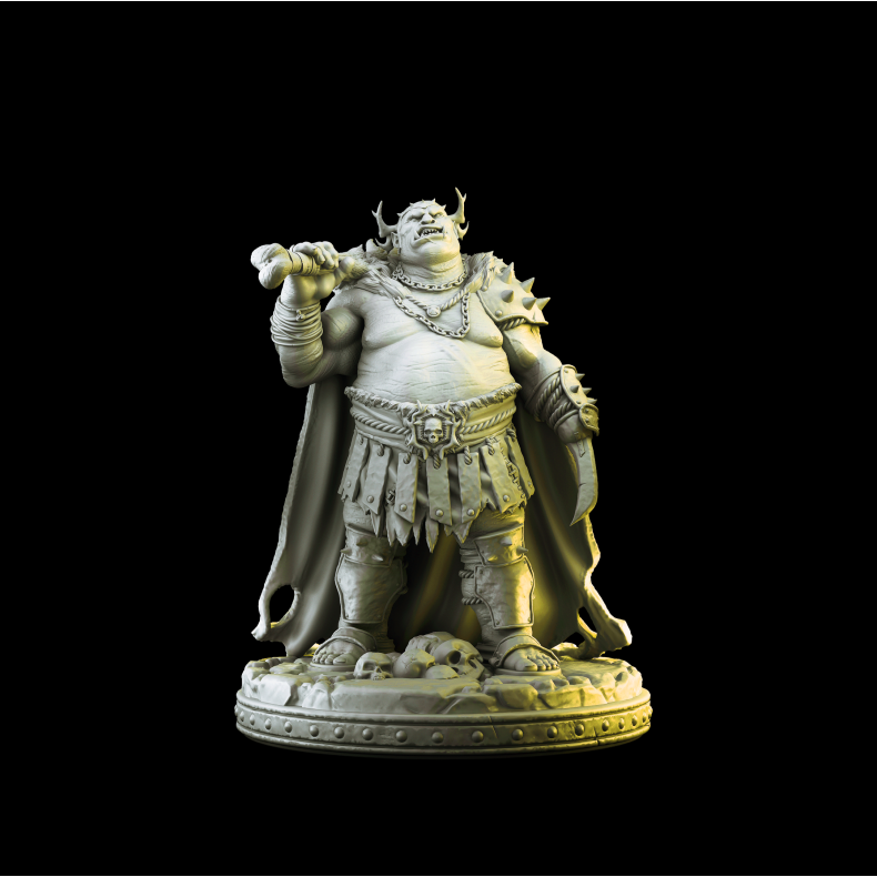 Ogre Lord  3D Printed Fantasy Miniature for Tabletop RPG &amp; Wargames