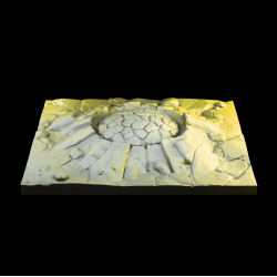 Grute Hole - 3D Crater Terrain Tile for Wargaming &amp; RPG
