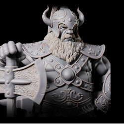 Ghrimli Firesteel - Dwarven Blacksmith Hero | 3D Printed Fantasy Miniature for Tabletop RPGs