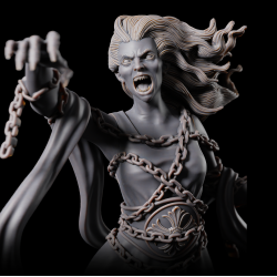 Ghost A - 3D Printed Haunted Spirit Miniature | Fantasy Tabletop Wargaming
