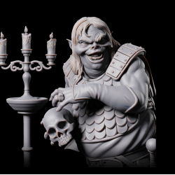 Foldre the Grinning Trickster - 3D Printed Fantasy Goblin Miniature
