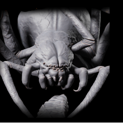 Giant Spider A - Fantasy 3D Printed Monster Miniature