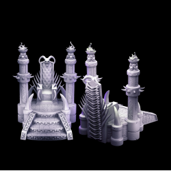 Boss Throne - Dark Throne Terrain for Dungeon Masters