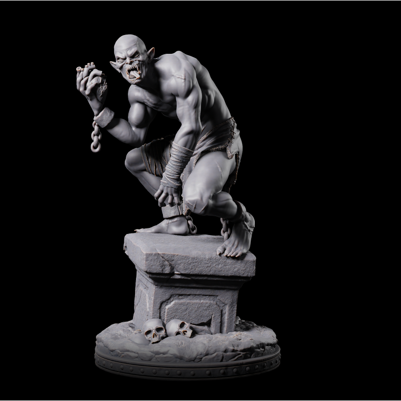 Ghoul A  Flesh-Eating Undead Miniature