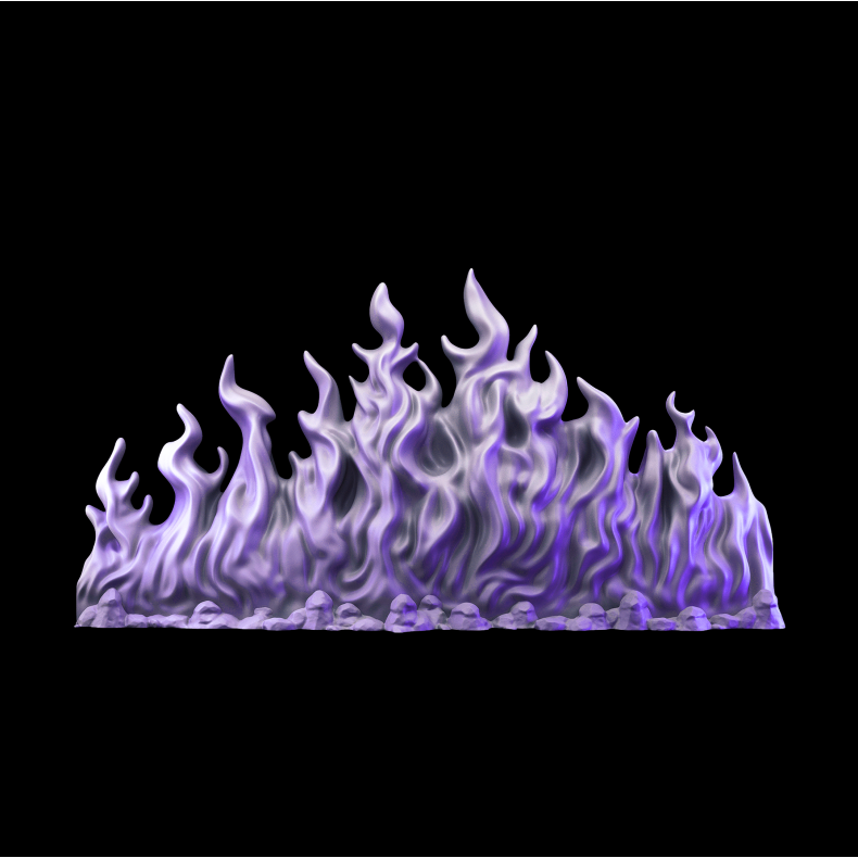 Fire Barrier  Fantasy Flame Wall Terrain for Tabletop RPGs