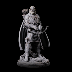 Leonan; Elven Ranger Hero - 3D Printed Fantasy Miniature
