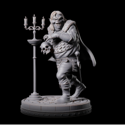 Foldre the Grinning Trickster - 3D Printed Fantasy Goblin Miniature