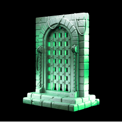 Portcullis - 32mm Resin Fantasy Terrain Piece for DnD &amp; Tabletop RPGs