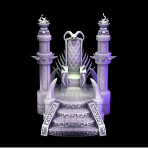 Boss Throne - Dark Throne Terrain for Dungeon Masters