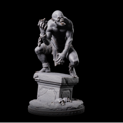 Ghoul A - Flesh-Eating Undead Miniature
