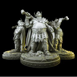 Ogre Lord - 3D Printed Fantasy Miniature for Tabletop RPG &amp; Wargames