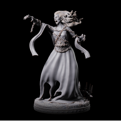 Ghost A - 3D Printed Haunted Spirit Miniature | Fantasy Tabletop Wargaming