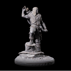 Stormrunner - 3D Printed Heroic Ranger Miniature | Bow and Arrow Adventurer for Tabletop RPGs