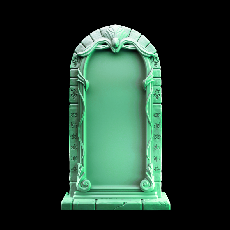 Arcane Mirror  32mm Resin Fantasy Terrain for DnD &amp; Tabletop RPGs