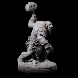 Troll B - 3D Printed Fantasy Miniature for Tabletop RPGs and DnD