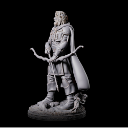 Leonan; Elven Ranger Hero - 3D Printed Fantasy Miniature