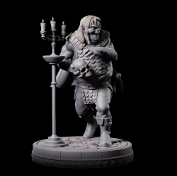 Foldre the Grinning Trickster - 3D Printed Fantasy Goblin Miniature