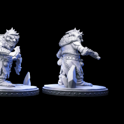 Snow Goblin B - Dual Blade Ice Goblin Miniature