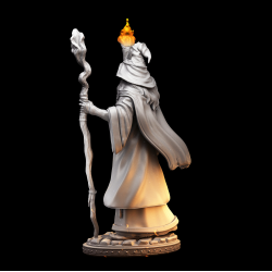 Arcane Flame Wizard - Fantasy Miniature