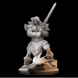 Thurkal; the Dragon-Slayer Barbarian