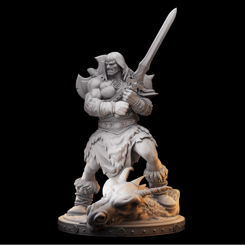 Thurkal, the Dragon-Slayer Barbarian