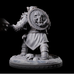 Thorfin - Armored Dwarf Warlord with Spiked Mace | 3D Printed Miniature