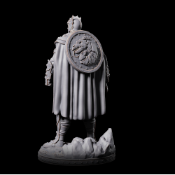 Tullius the Dragon King - 3D Printed Fantasy Knight Miniature