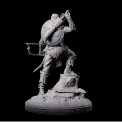 Stormrunner - 3D Printed Heroic Ranger Miniature | Bow and Arrow Adventurer for Tabletop RPGs