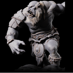 Troll B - 3D Printed Fantasy Miniature for Tabletop RPGs and DnD